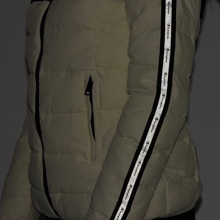 Hooded Polyfilled LEG Jacket black/grey