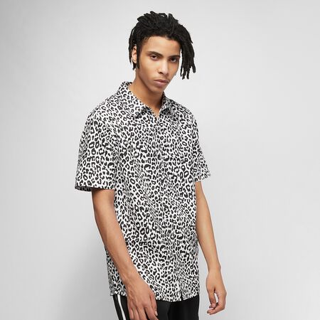 C&S WL Fresh Leopard Short Sleeve Shirt black/white