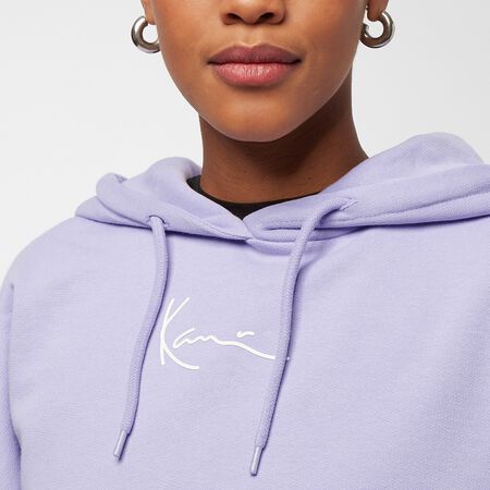 Small Signature Hoodie lilac/white