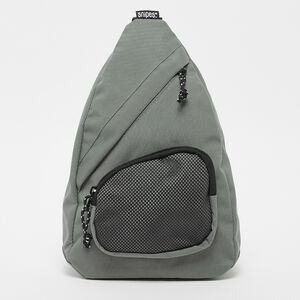 Woven Label Basic Logo Multi Pocket Sling Bag 
