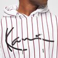 KK Signature Pinstripe Hoodie white/black/red