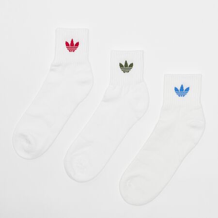 Mid Ankle Sock white/white/black