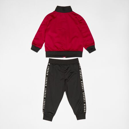 TRICOT JACKET AND PANTS SET black/gym red