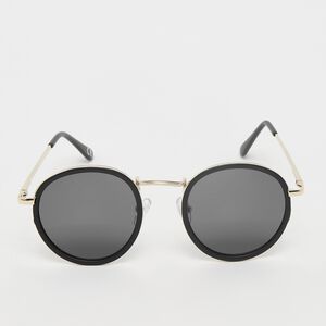Runde Sonnenbrille - schwarz, gold 