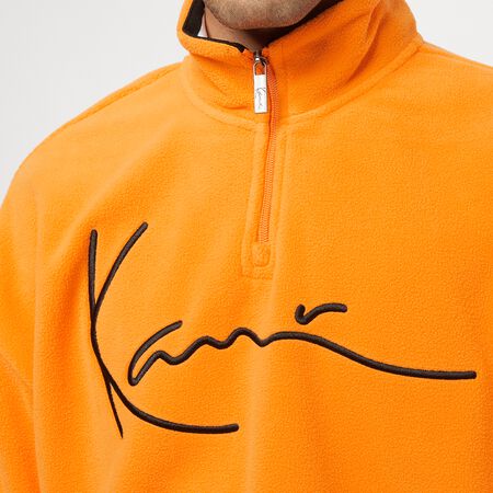 KK Signature Polarfleece Troyer orange/black