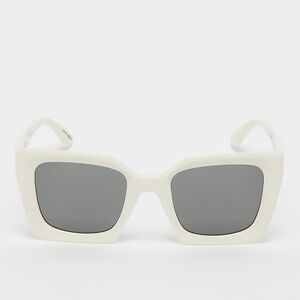 Eckige Sonnenbrille - weiß, schwarz 