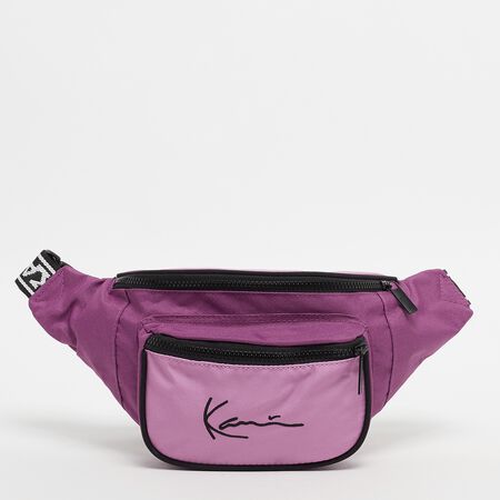 KK Signature Tape Waist Bag dark pink